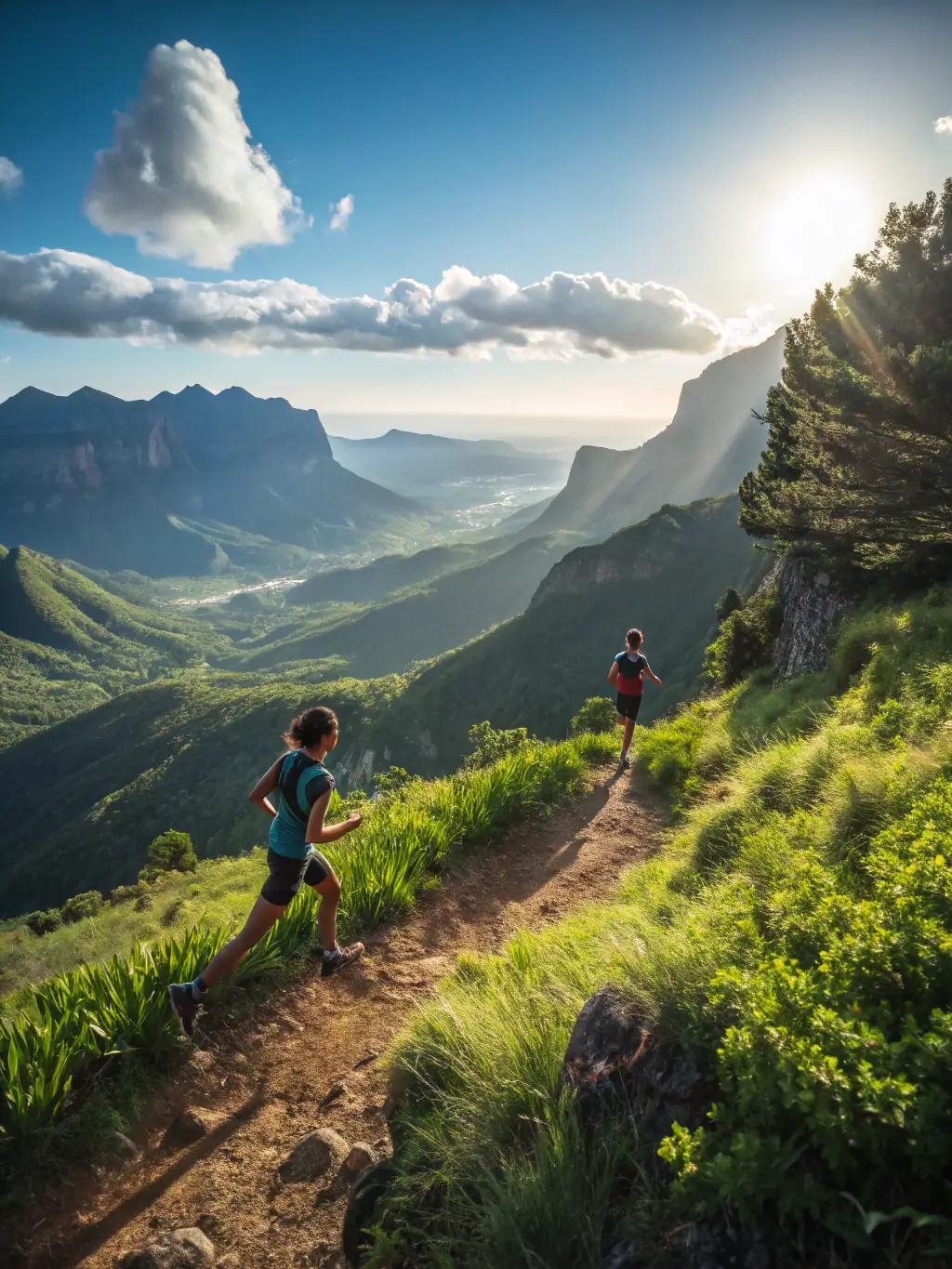 A scenic view of a marathon route through the Vallee Andelle region, showcasing the ASSOCIATION COUREURS VALLEE ANDELLE's organization of local running events.